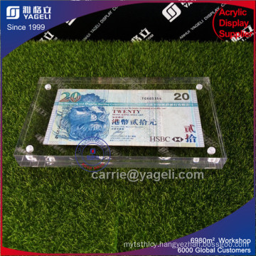 Factory 2 Sides Popular Style Acrylic Money Frame